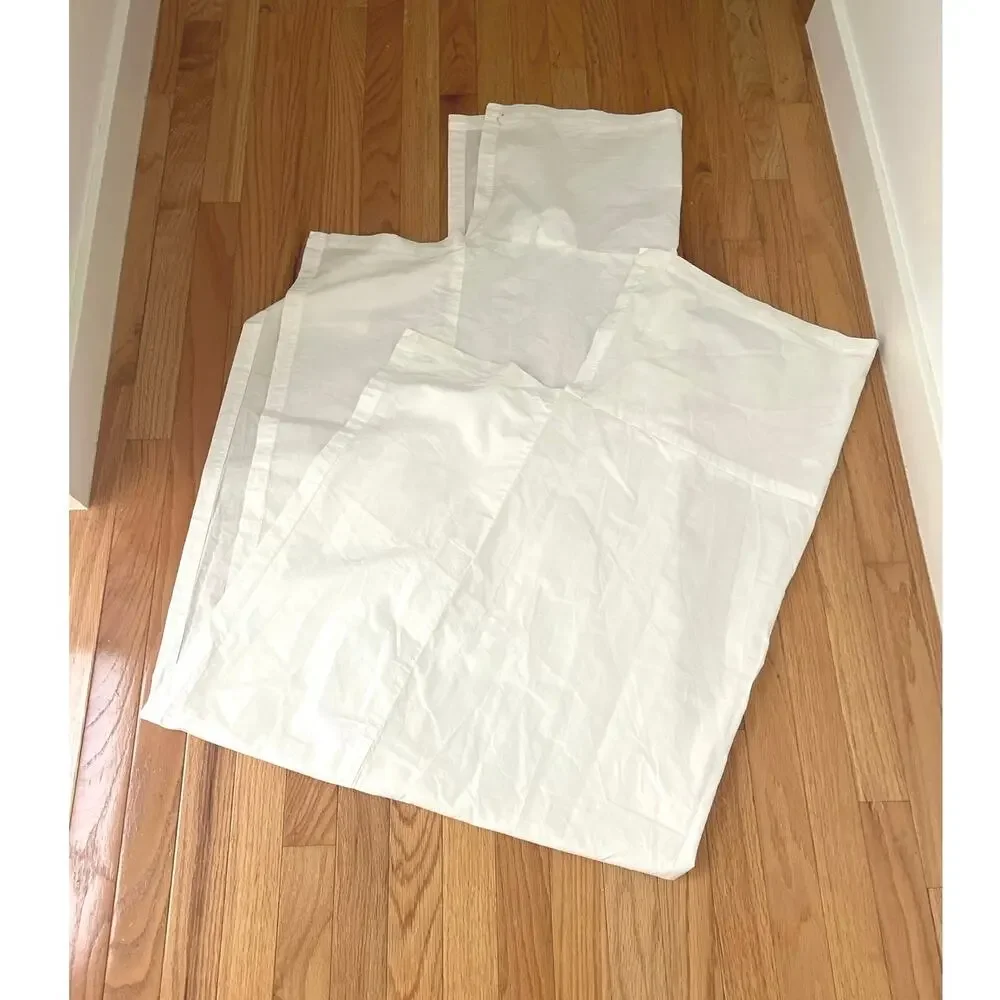 West Elm - Simple White Organic Cotton Crib Skirt - 9.5
